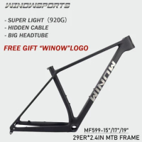 Carbon Frame MTB 29 Mountain Bike Hardtail Frames 148*12mm Thru Axle BOOST 29er*2.4 Inch MTB Bicycle Frame