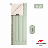 Naturehike L150質感圖騰透氣可機洗信封睡袋 標準款 粉綠