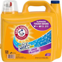 Liquid Laundry Detergent Plus OxiClean &amp; Odor Blasters Fresh Burst, 403.2oz 256 Loads Mild and Non-irritating