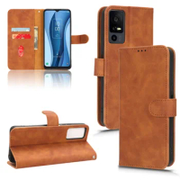 For TCL 40 XE 5G TCL40XE Flip Leather Case Luxury Retro Skin Texture Wallet Book Holder Full Cover For TCL 40XE 5G Phone Bags