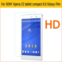 Best quality front HD lcd Clear Glossy screen protector film For Sony Xperia Z3 compact tablet 8.0" screen protection films