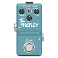 FRENZY Guitar Pedal Classic Fuzz Tone Creamy Violin-Like Sound Mini Full Metal Shell 2 Modes For Bass Guitars
