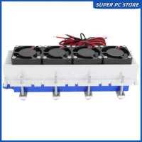 Thermoelectric Peltier Refrigeration Cooler DC 12V Semiconductor Air Cooler Kit Semiconductor Peltier Air Conditioning Unit