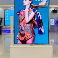 Capacitive touch OLED double-sided transparent advertising machine 55-inch OLED LCD transparent display