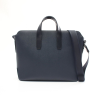 【二手名牌BRAND OFF】HERMES 愛馬仕 藍色 Epsom皮革 Citynews 公事包 C刻