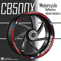 Reflective Motorcycle Accessories Wheel Sticker Inside of Hub Decals Rim Stripe Tape Waterproof For HONDA CB500X CB 500X