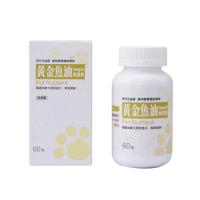 【現代百益康】寵物黃金魚油軟膠囊60粒(犬貓魚油/寵物omega3+/犬貓皮毛/犬貓皮膚)