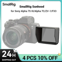 SmallRig Sunhood for Sony Alpha 7S III/A 7C II / A 7C/A/ZV-1/ZV-E10/FX3 Camera Nylon Easy to Take On and Removed Accessori 3206