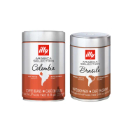 【illy】義大利經典風味咖啡豆(250g/罐；巴西/哥倫比亞 3入組 即期品2025/04/26)