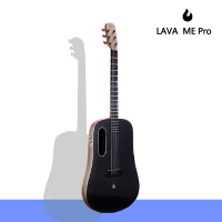 LAVA ME PRO民謠碳纖維吉他41英寸男女專業演奏電箱吉他-黑金色