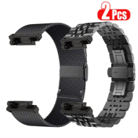 For Amazfit T REX 2 Stainless Steel Watchband For Amazfit T Rex Pro/T-Rex Metal Bracelet Amazfit T-Rex 2 Strap amazfit tex Bands