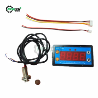 4 Digit Counters Tachometer RPM Speed Meter NPN Hall Switch Proximity Switch Sensor DC8-24V Speed Measure 30-80000 RPM