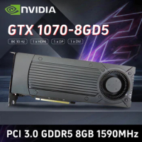 ASUS GTX 1070-8GD5 graphics card NVIDIA GP104-200 GDDR5 8GB GeForce GTX 1070 1556/1746MHz 256bit PCI Express 3.0 16X USED