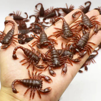 10PCS Halloween Gadget Plastic Cockroach Centipede Scorpion Joke Decoration Props Rubber Toy Gags Practical Jokes Toys