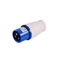 ปลั๊กตัวผู้ 16A รุ่น AJ-013 16A 220V สีน้ำเงิน