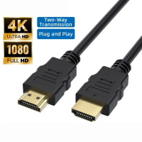 สาย HDMI แบบทองเหลือง ใช้กับอุปกรณ์ที่พอร์ต HDMI ได้ทุกชนิด รองรับ 4K UHD และ Full HD 1080P ใช้กับที