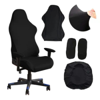 Gaming Armchair Seat Cover Elastic Office Banquet Chair Cover Anti Dirty Seat Case Stretch E Sports Chair Computer Chair Cover
