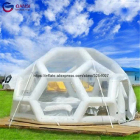 Promotional inflatable igloo bubble lodge tent transparent inflatable luxury camping tent for advertising