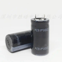 (3PCS) 63V3300uF Series 22x45mm 63V3300uF Aluminum Electrolytic Capacitor Hard Feet