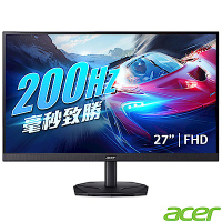 Acer 宏碁 KG271 X1 27型200Hz電競螢幕 AMD FreeSync Premium