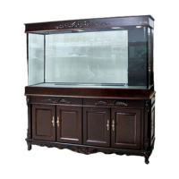 WOLIZE Made In China Large Arowana Water Lights Glass Aquarium Fish Tank For Indoor