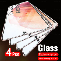 4pcs 9H Glass For Samsung Galaxy S21 Plus 5G Tempered Glass SamsungS21 S21+ S21Plus Sumsung S 21 SamsungS21Plus Screen Protector