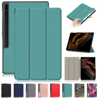 For Samsung Galaxy Tab S9 Ultra Case 14.6" Trifold Magnetic Leather Stand Hard Smart Cover For Galaxy Tab S9 Ultra S8 Ultra Case