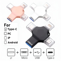 Flashdisk OTG 2TB 4 in 1 USB 3.0 Flash Drive Thumb Memory Stick High Speed Type C/Micro/iOS/Android 