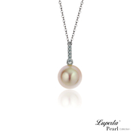 大東山珠寶 925純銀天然淡水珍珠項鍊 輕奢珠寶 簡約光芒 9-10mm 粉、紫