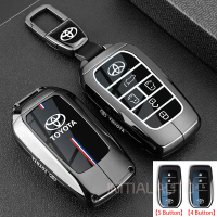 Sarung Penutup Kunci, Bahan Logam, untuk Fob Kunci Jauh, Rantai Kunci, Serasi dengan Toyota All New