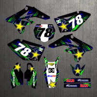 Motorcycle customized Number Name Graphics Backgrounds DECALS STICKERS kits For SUZUKI RMZ250 RMZ-250 250RMZ 2007 2008 2009