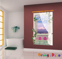壁貼【橘果設計】富士山 DIY組合壁貼 牆貼 壁紙 壁貼 室內設計 裝潢