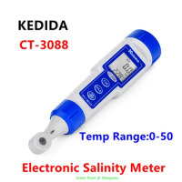 2023 Aquarium Water Tester CT-3088 Salinometer Electronic Salinity Meter Digital Salinity Tester Pen Type Inductive Salt Meter