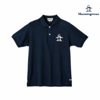 Munsingwear 企鵝牌 男款藏青色日本製高品質手工刺繡風短袖POLO衫 MGTJ2A04