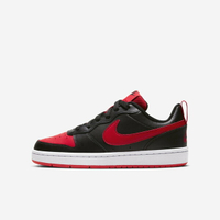 Nike Court Borough Low 2 GS [BQ5448-007] 大童 休閒鞋 運動 皮革 穿搭 黑紅