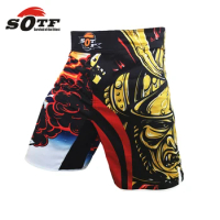 SOTF shorts kick boxing Tiger Muay Thai shorts mma shorts tiger muay thai sanda boxe fight wear yokkao bermuda mma boxing sanda