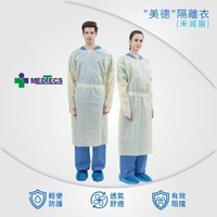 【MEDTECS 美德醫療】醫用隔離衣 10件/袋(#防護 #隔離 #醫療 #隔離衣 #防護衣 #防疫)
