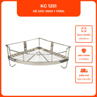 Kệ góc inox 1 tầng VINA KG 1251, size 25x25cm