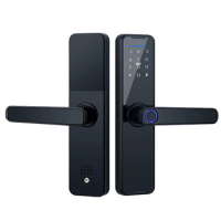 Tu-ya Smart Lock WF-H6 Fingerprint Lock Door Lock Keypad Door Lock with Handle Fingerprint Electronic Deadbolt Smart Door Lock