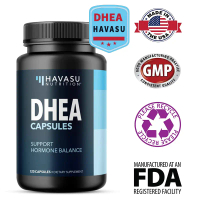 แคปซูล DHEA - แคปซูลอาหารเสริม - แคปซูลมังสวิรัติ - สารสกัดจากธรรมชาติ - DHEA 50 มก. - 30/60/120 แคป