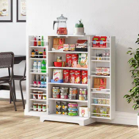 41'' Kitchen Pantry Cabinet Adjustable Shelves Storage Cabinet Food Pantry Cabinet for Kitchen