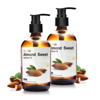 【ANDZEN 安得仁】基底油250ml-甜杏仁油2入玻璃瓶裝(按摩油保濕油基礎油)