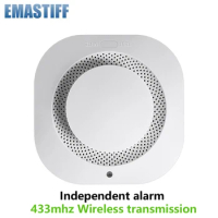 Wireless 433MHz Smoke Fire Detectors Home Kitchen Security Smoke Sensor Alarm For GSM Wifi Alarm System Used independently