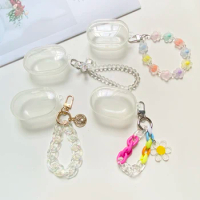 For Redmi Airdots Case airdots s / airdots2 Fashion Flower Wristband Cover Transparent Silicone Earphone Case