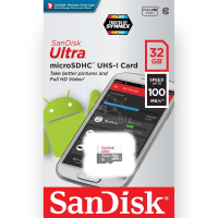 SanDisk Ultra Micro SD Card Class10 16GB / 32GB / 64GB / 128GB  เมมโมรี่ การ์ด ใส่ โทรศัพท์ มือถือ สมาร์ทโฟน กล้องติดรถ กล้องหน้ารถ กล้องรถ กล้องIP กล้องวงจรปิด 16GB
