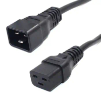 IEC 320 C19 to C20 Host Server Engine Room UPS AC Power Cord 16A C19-C20 Power PDU Extension Cable 3G1.5 H05VV-F Wire Gauge