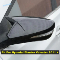 Side Door Ox Horn Blade Style Rearview Mirror Cover Trim Fit For Hyundai Elantra Veloster 2011 - 2015 Car Exterior Accessories