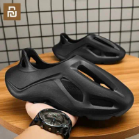 Xiaomi Men's Sandals Summer New Lightweight Slippers Breathable Couple Solid Color Coconut Hole Shoe Outdoor Beach Walking Shoes