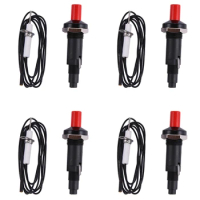 4X Piezo Ignition Set With Cable 1000Mm Long Push Button Kitchen Lighters For Gas Stoves Ovens