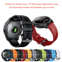 22/26mm Quick Detachable Watch Strap For Garmin Fenix 6X 6 6Pro 7X 7 Fenix 5 5X 5 Plus Replacing The Strap of a Smartwatch